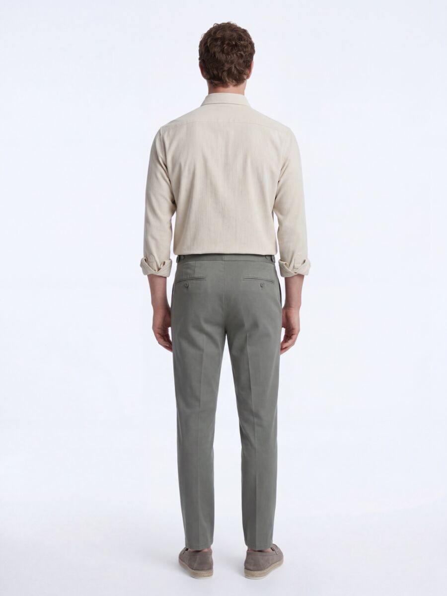 Beige Striped Regular Fit Weaving Casual Shirt - 5