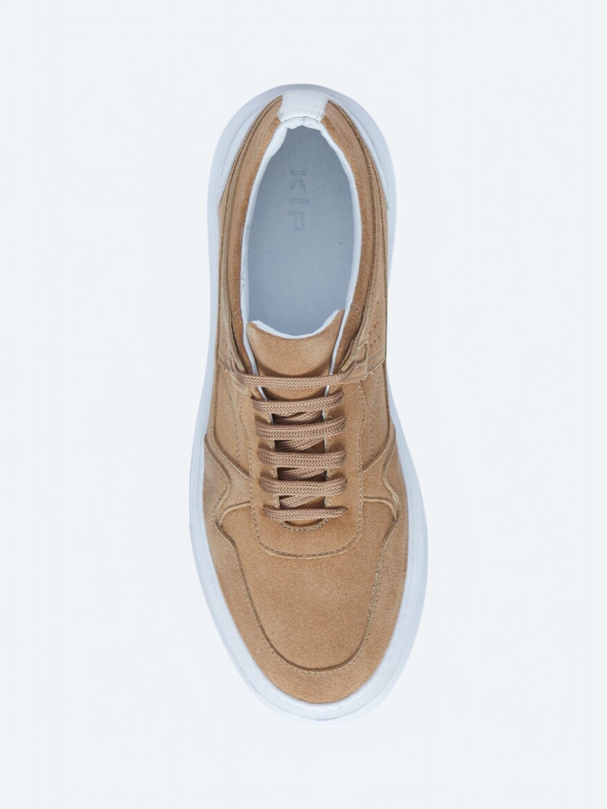 Beige Suede Sneaker - 3