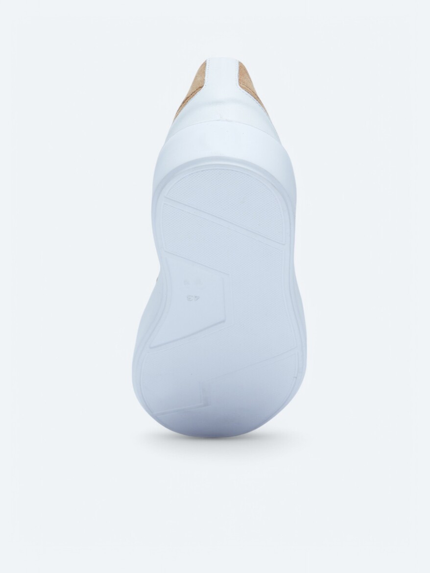 Beige Suede Sneaker - 4