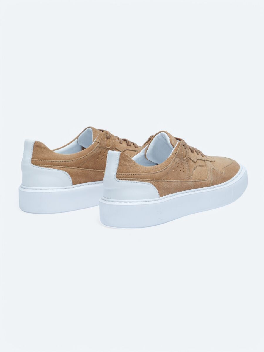 Beige Suede Sneaker - 5