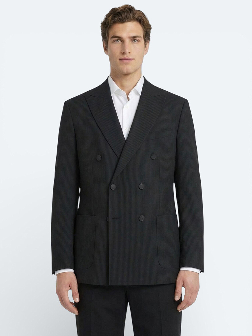 Beyaz Düz Slim Fit Dokuma Klasik Pamuk Karışımlı Gömlek - 3