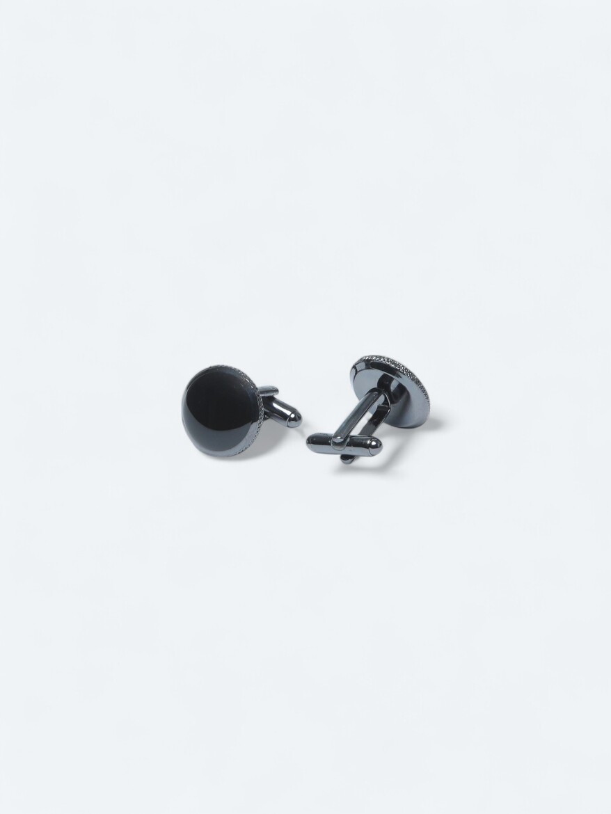 Black Brass Cuff Link - 2