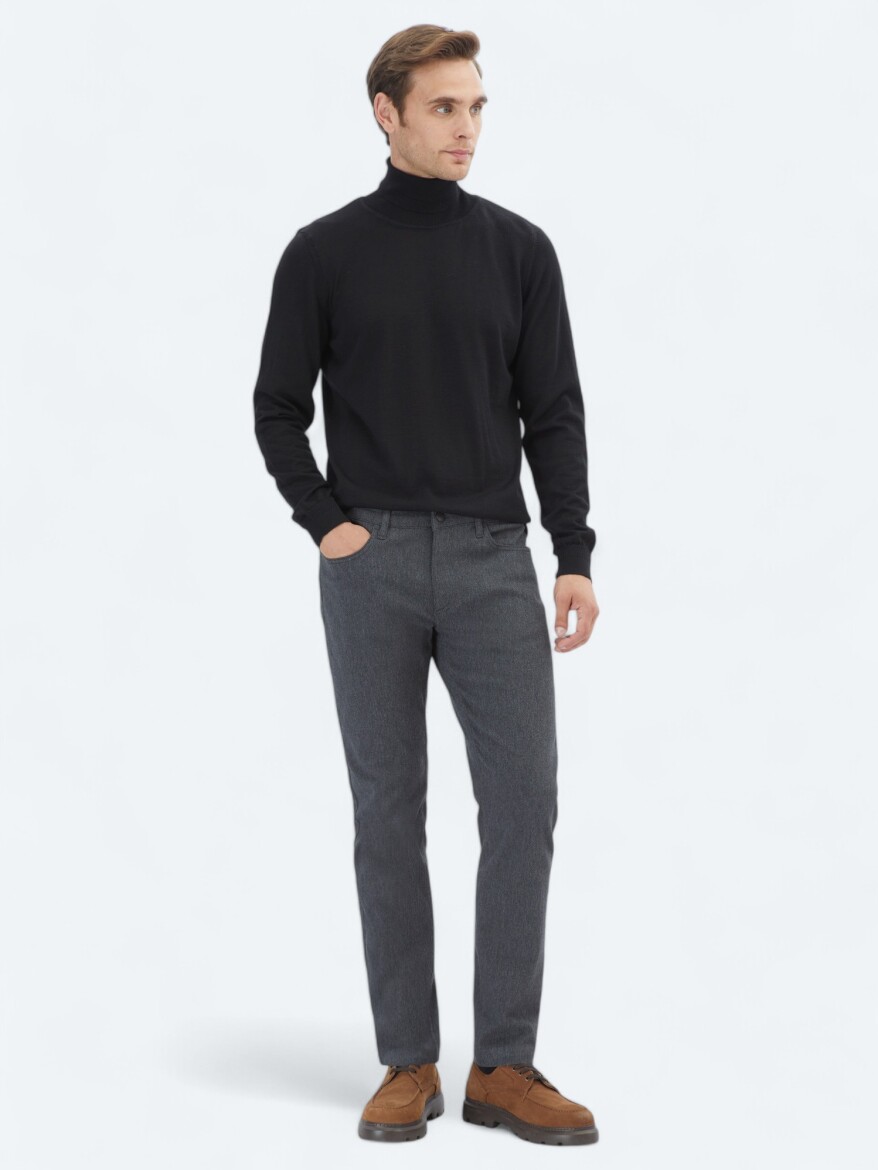 Black Knitwear Sweatshirt 