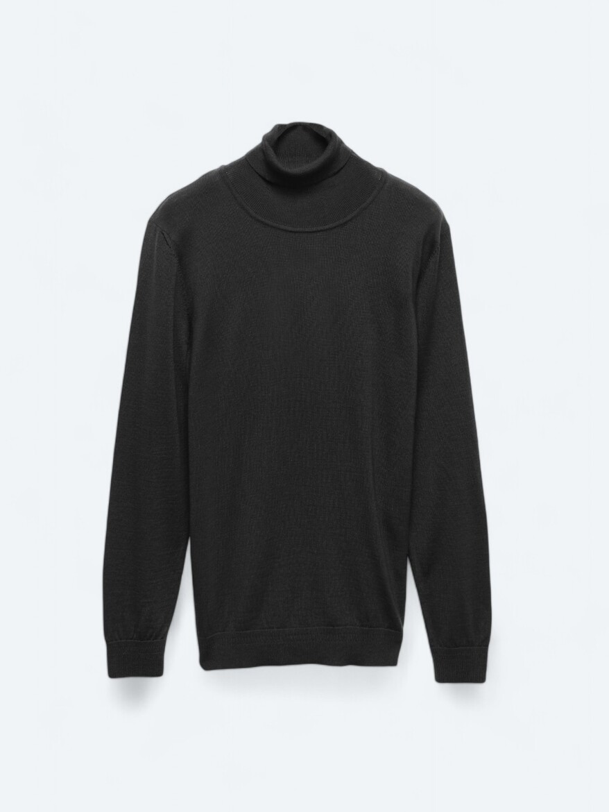 Black Knitwear Sweatshirt - 7