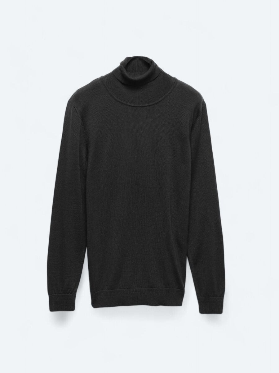 Black Knitwear Sweatshirt - 7