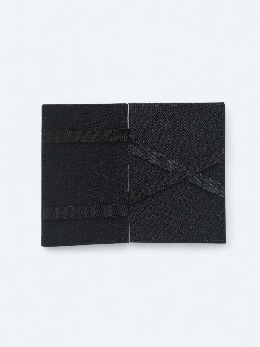Black Leather Card Holder - 2