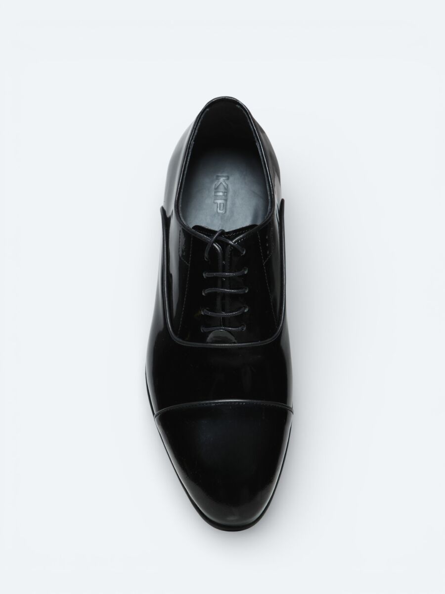 Black Leather Classical Dress Shoes - 3