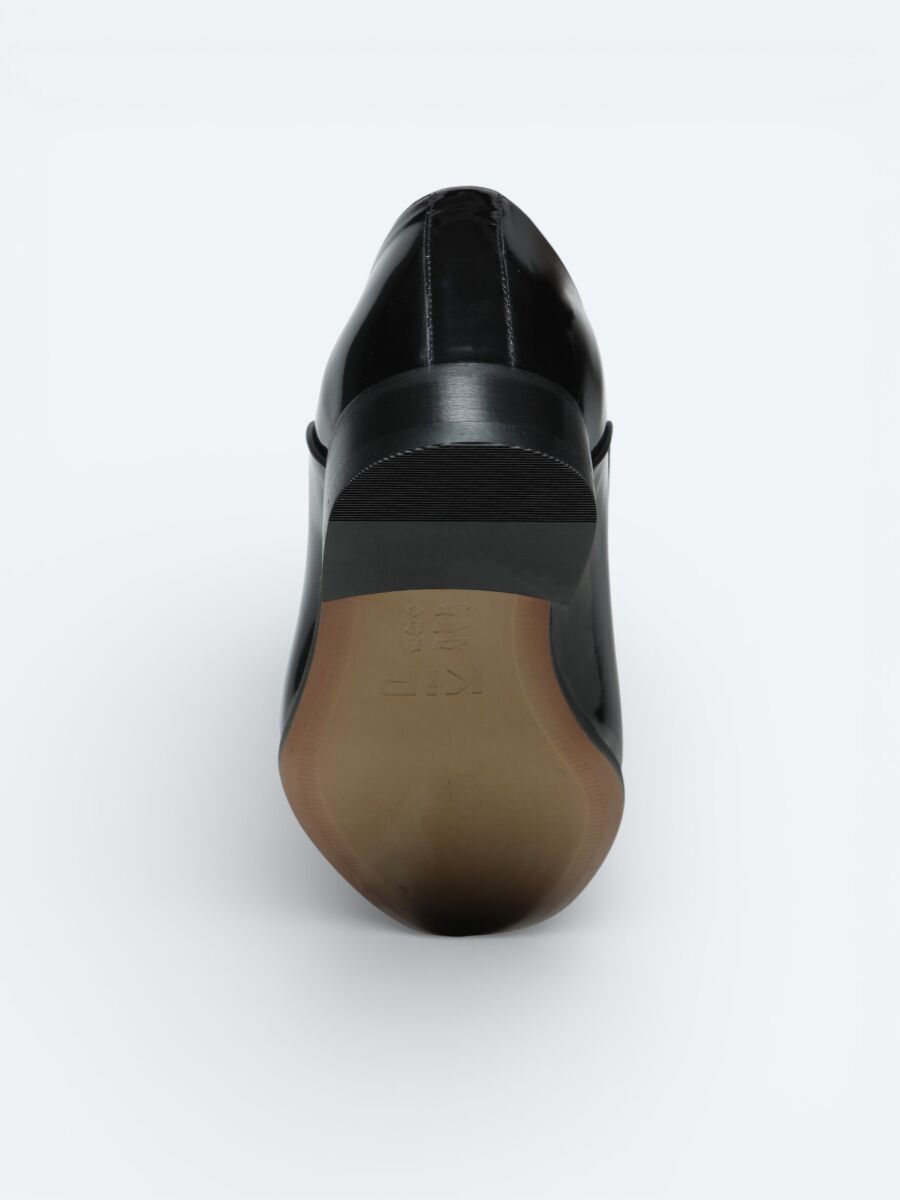 Black Leather Classical Dress Shoes - 4