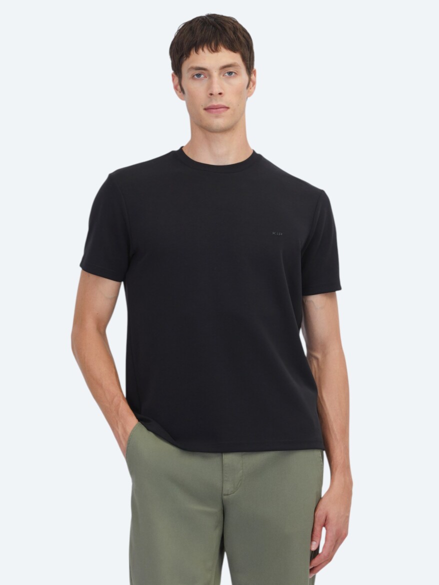 Black Plain T-Shirt - KİP