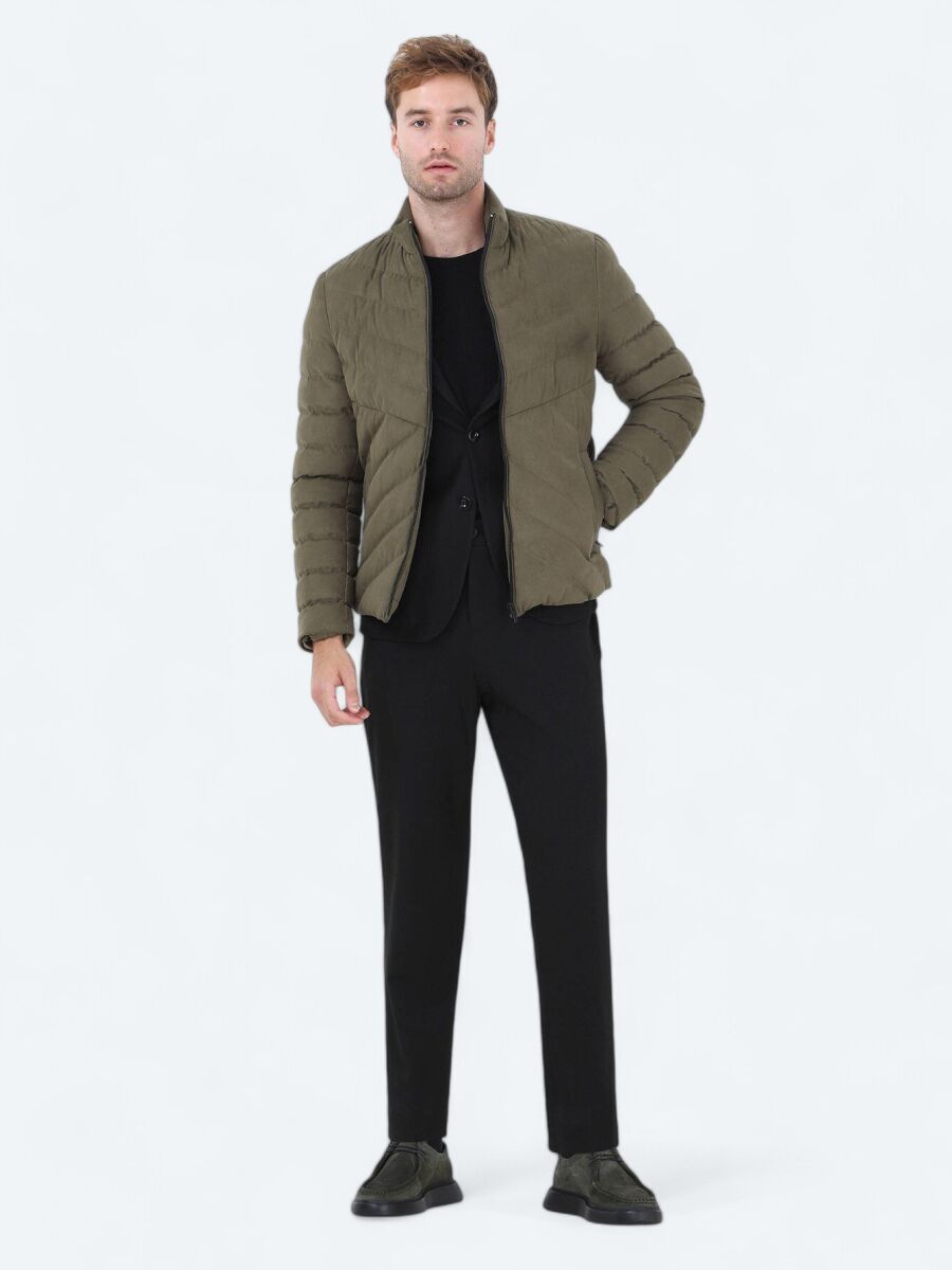 Black Regular Fit Jacket - 3