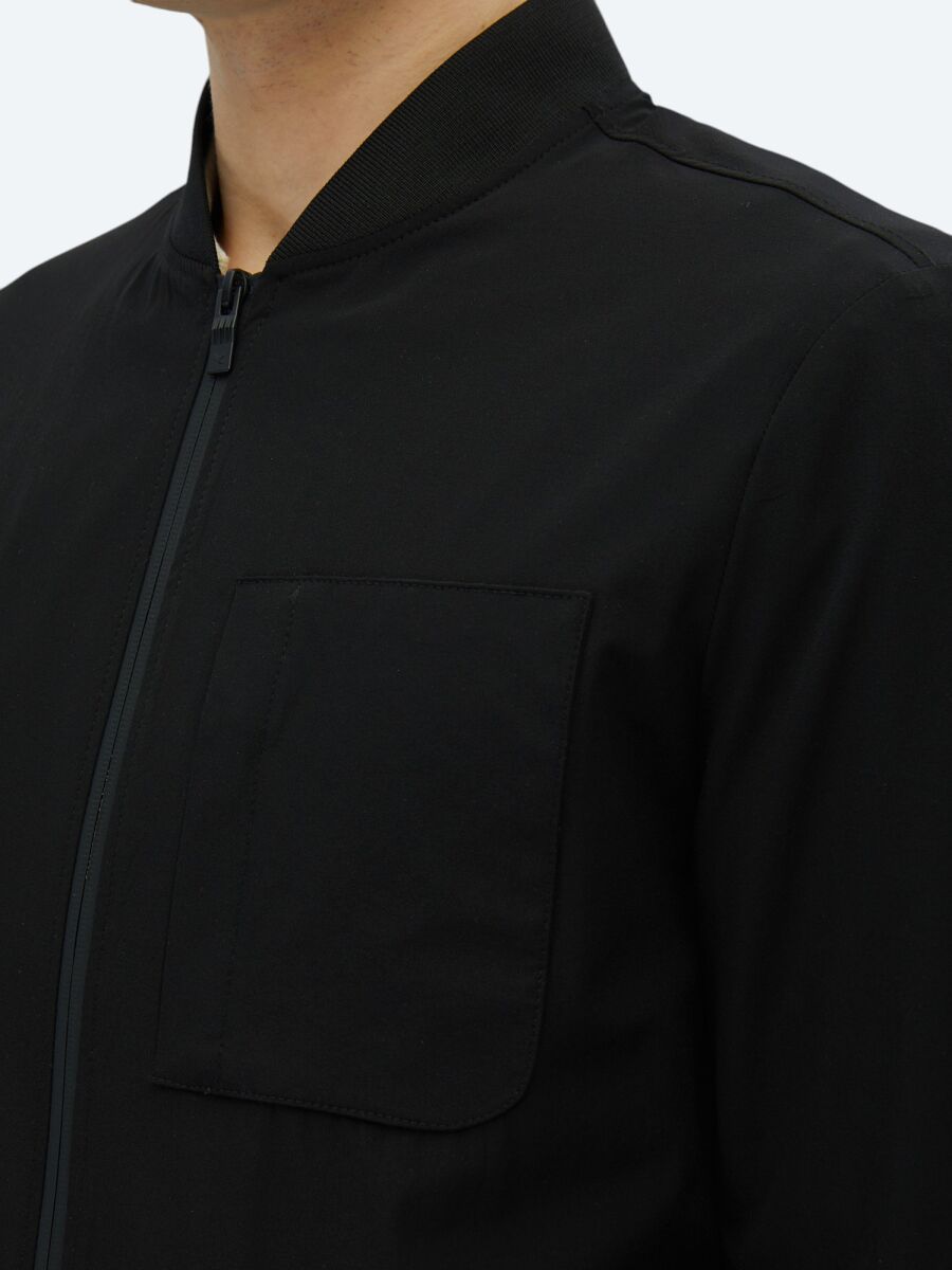 Black Regular Fit Lightweight Jacket - 5