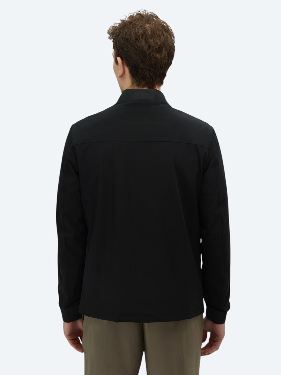 Black Regular Fit Lightweight Jacket - 6