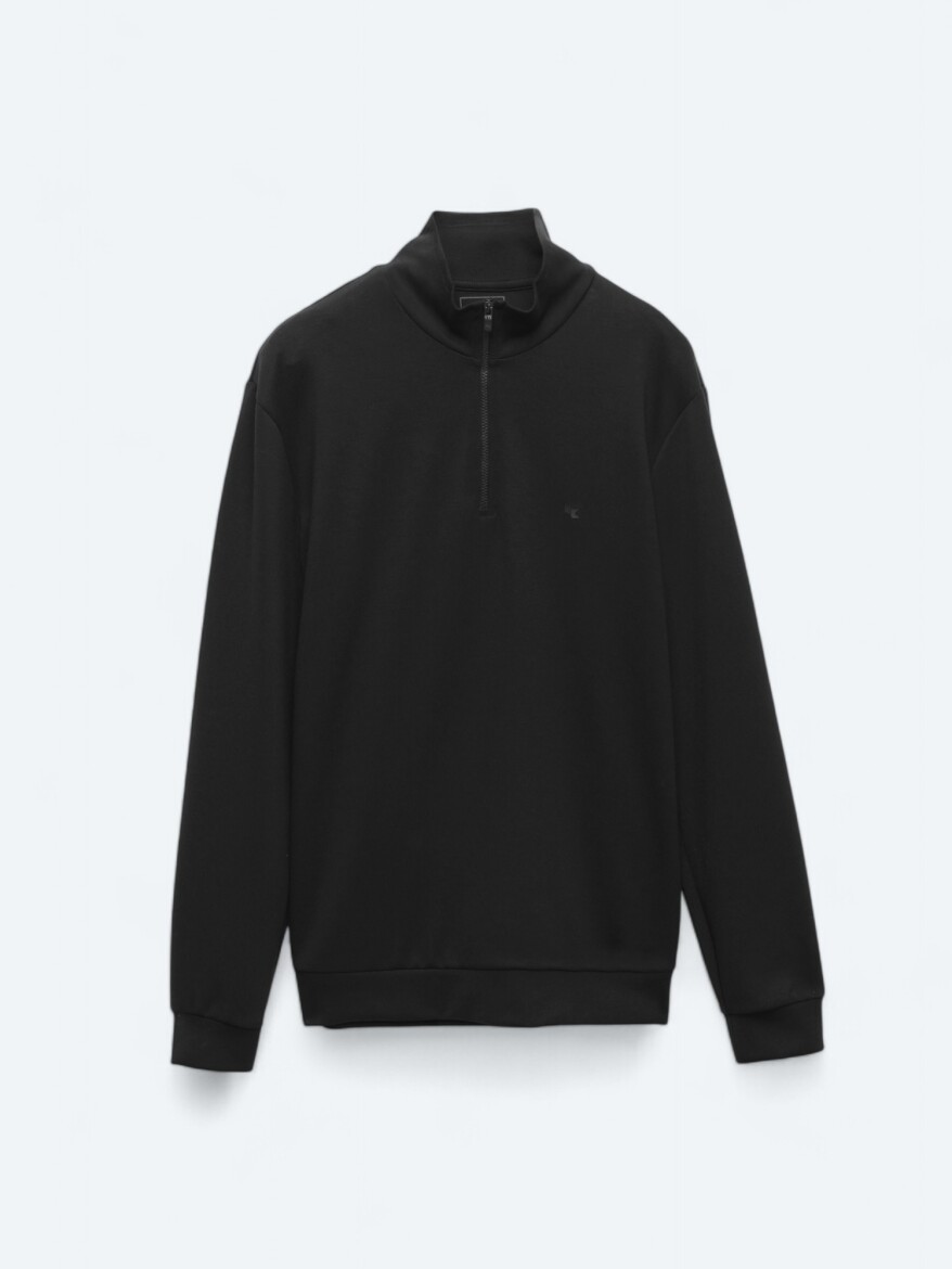Black Turtleneck Sweatshirt - 7