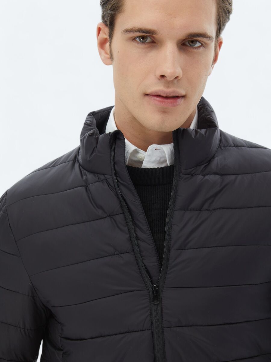 Black Weaving Coat - 7