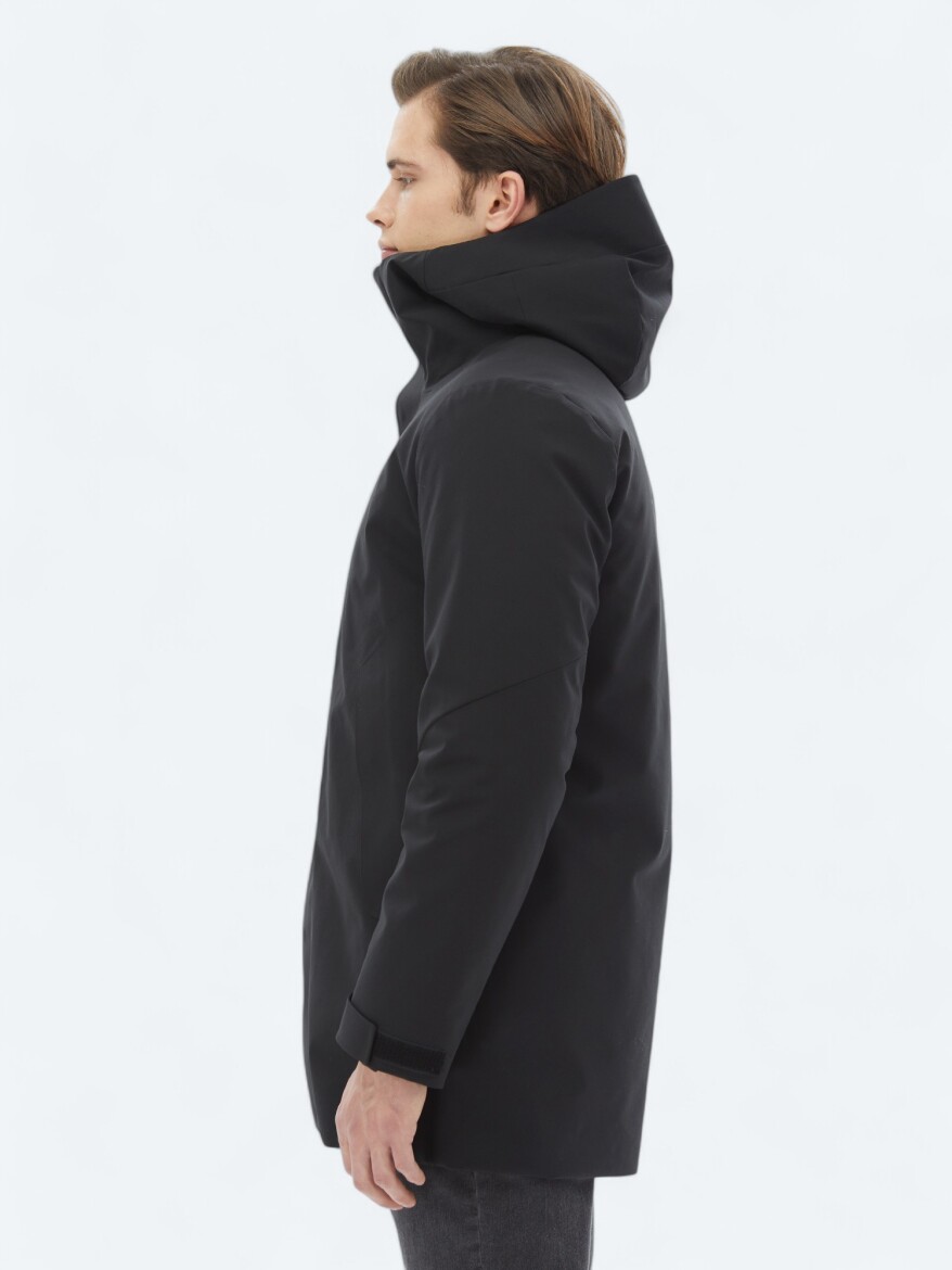 Black Weaving Coat - 8