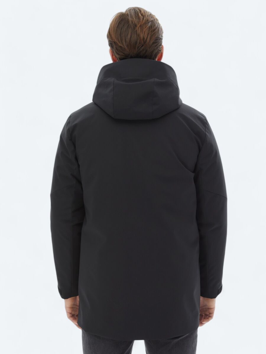 Black Weaving Coat - 15
