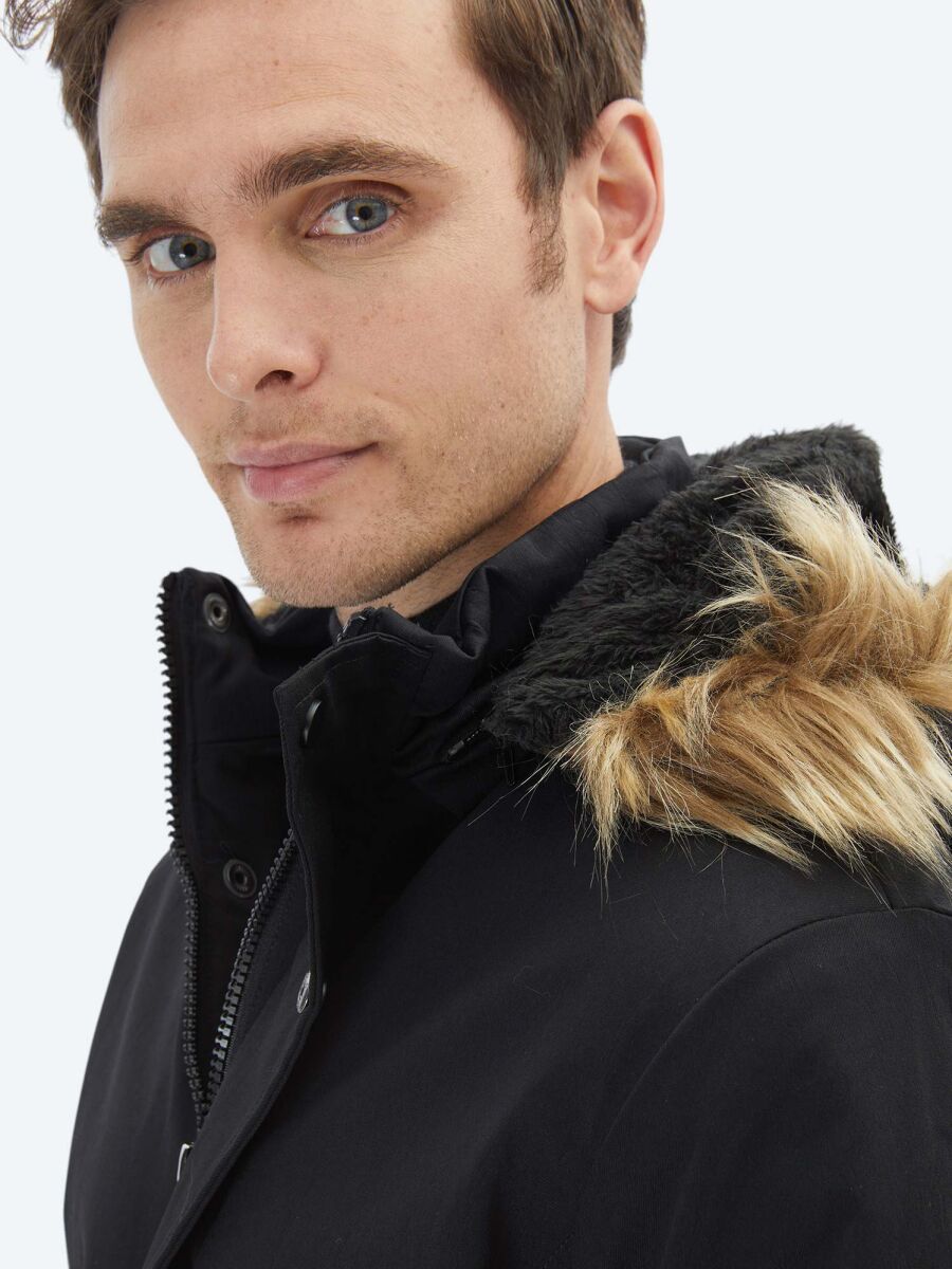 Black Weaving Coat - 5