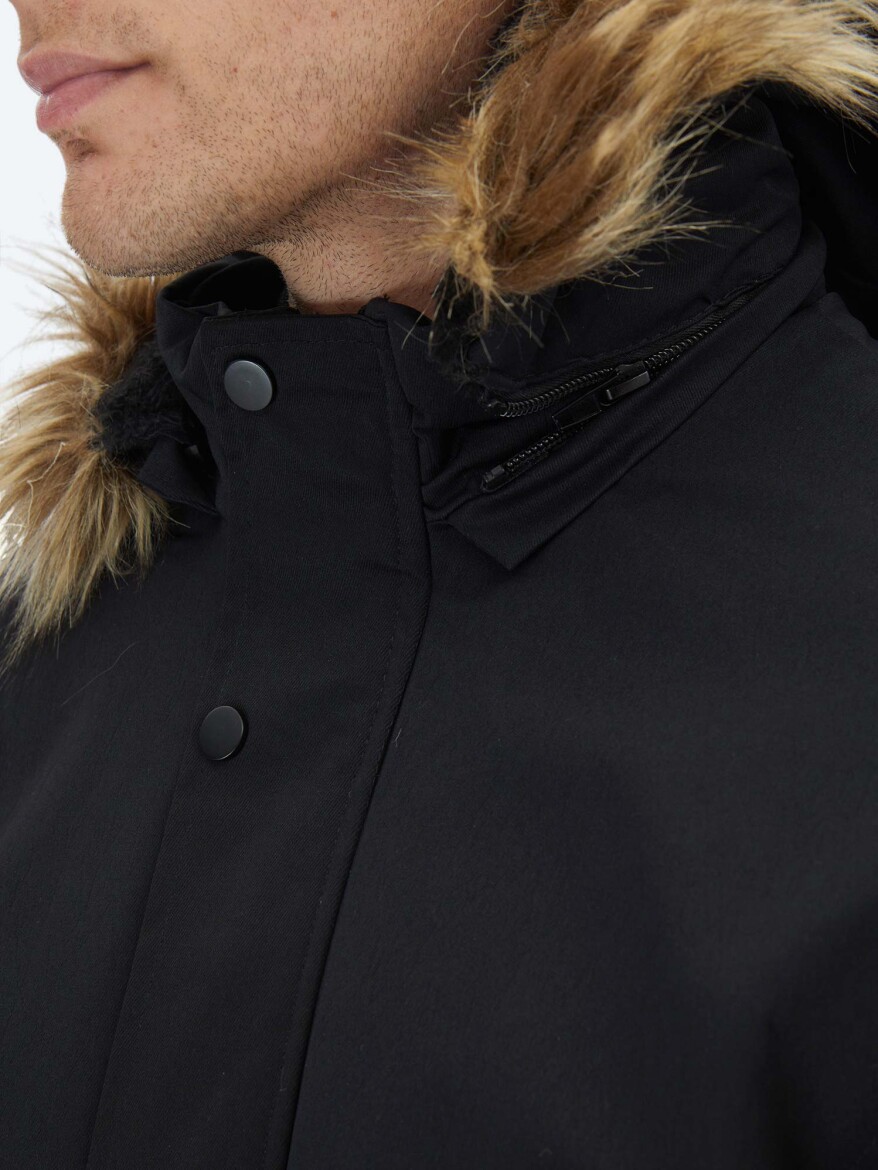 Black Weaving Coat - 6