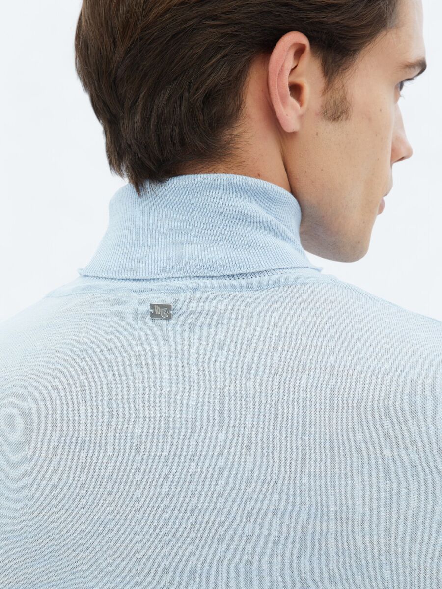 Blue Knitwear Sweatshirt - 4