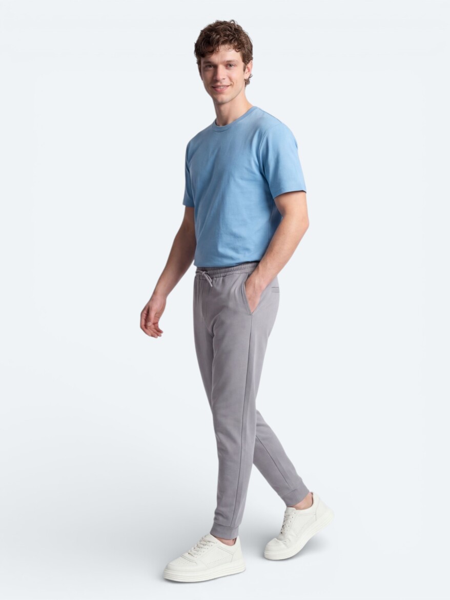 Blue Plain T-Shirt - 4