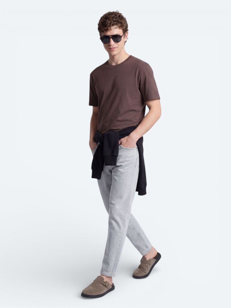 Brown Plain T-Shirt - 3