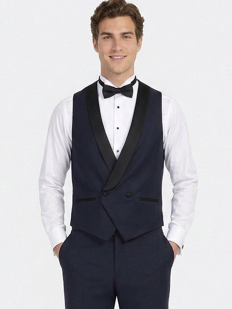 Saks Slim Fit Şal Yaka Klasik Yelek