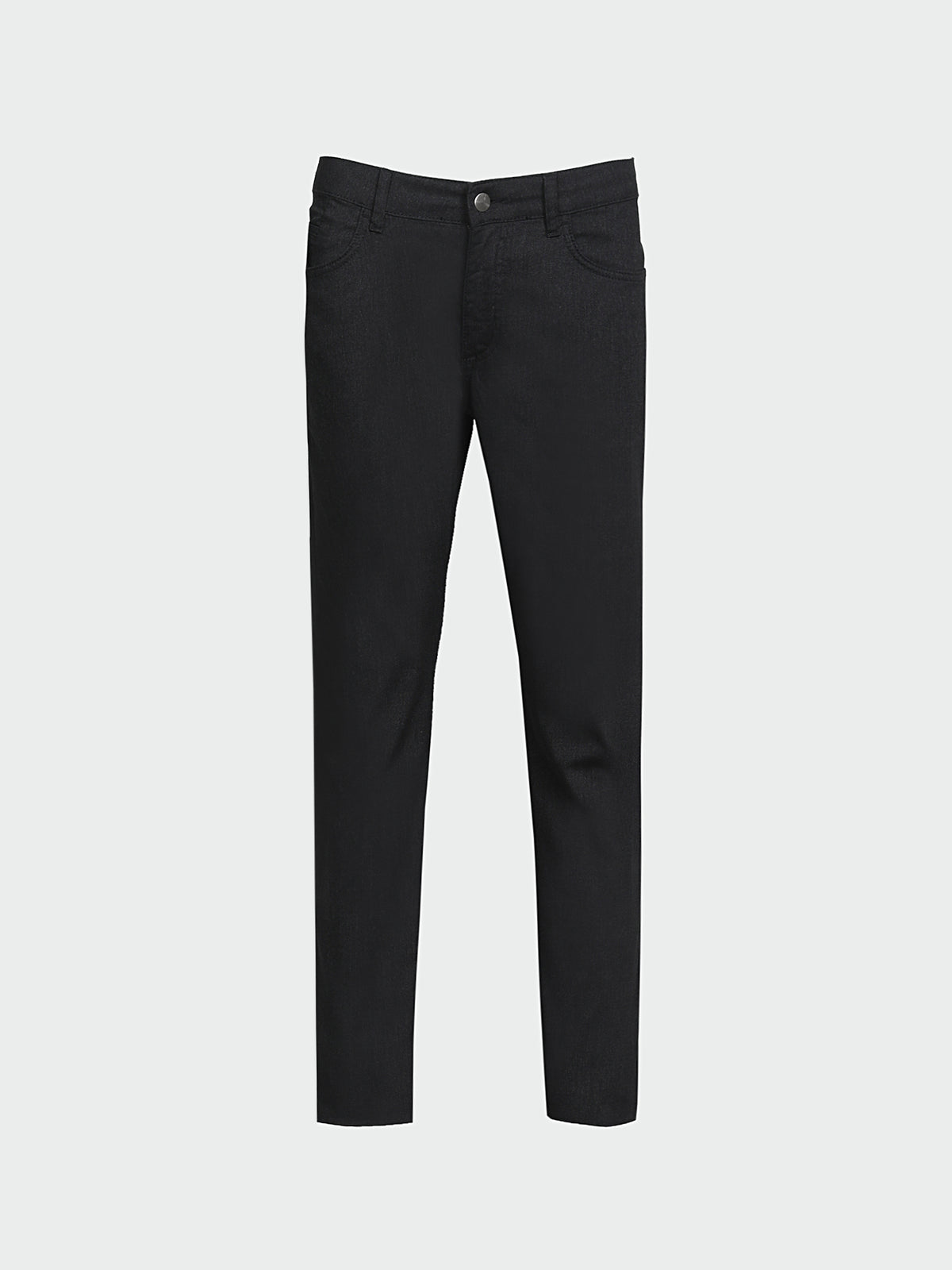 Antrasit Düz Denim Regular Fit Casual Pamuk Karışımlı Pantolon