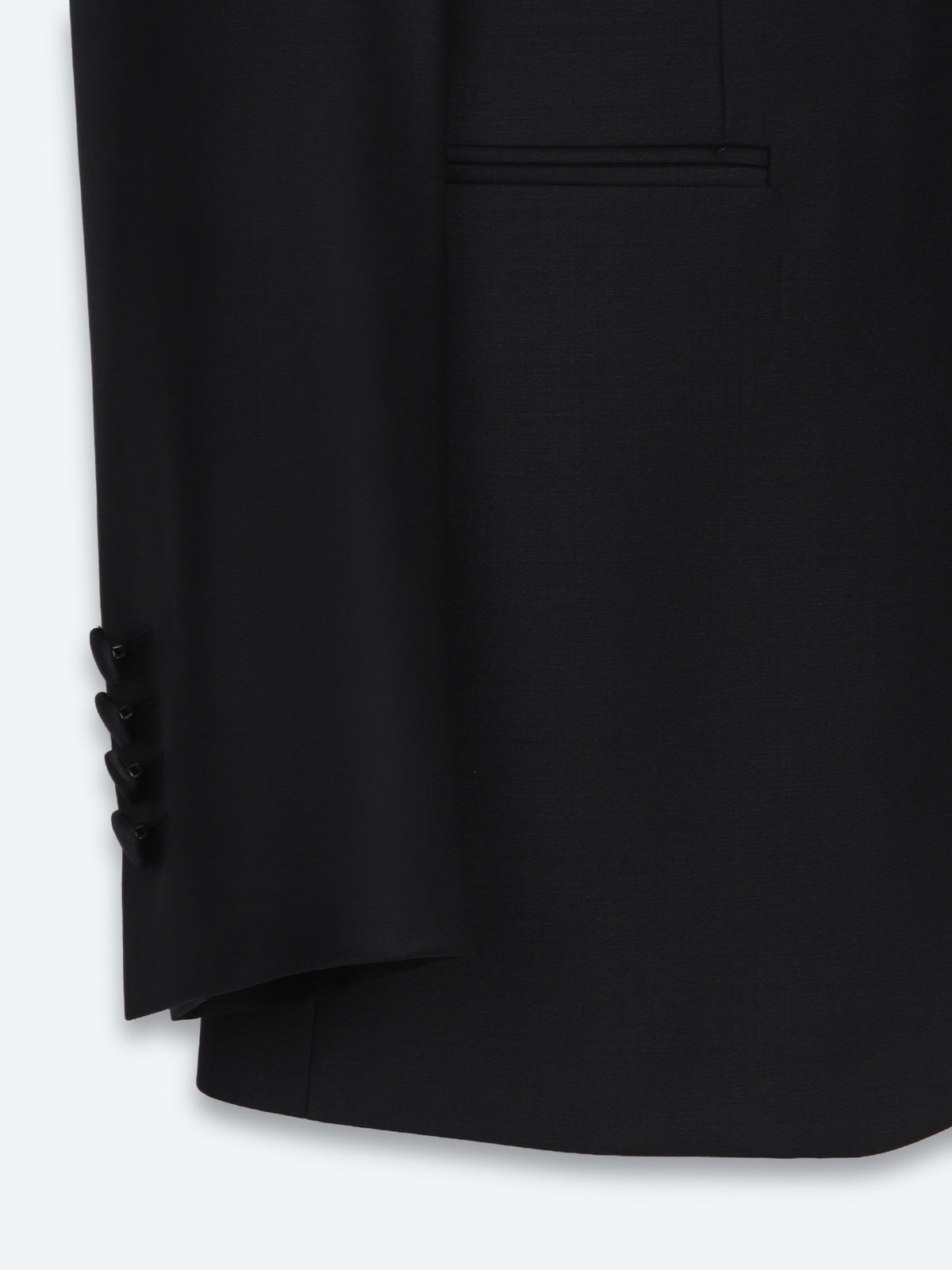Siyah Düz Slim Fit Dokuma Smokin Takım Elbise