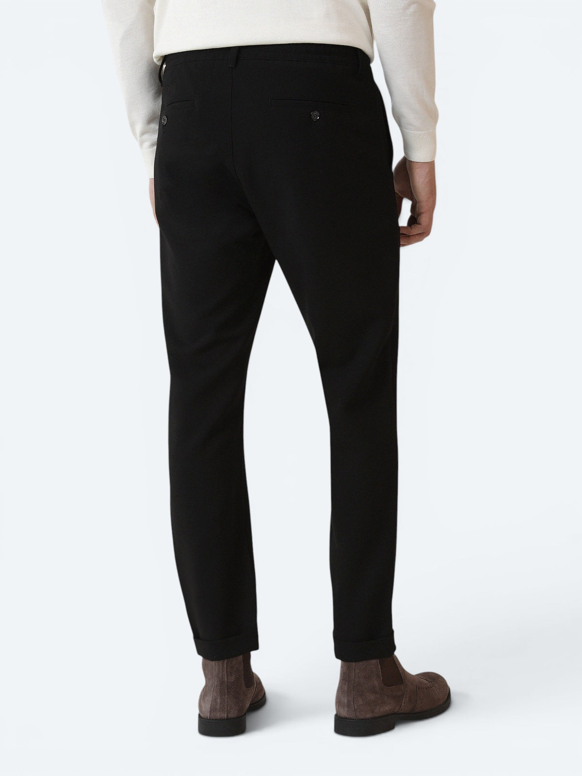 Siyah Dokuma Jogging Fit Casual Pantolon