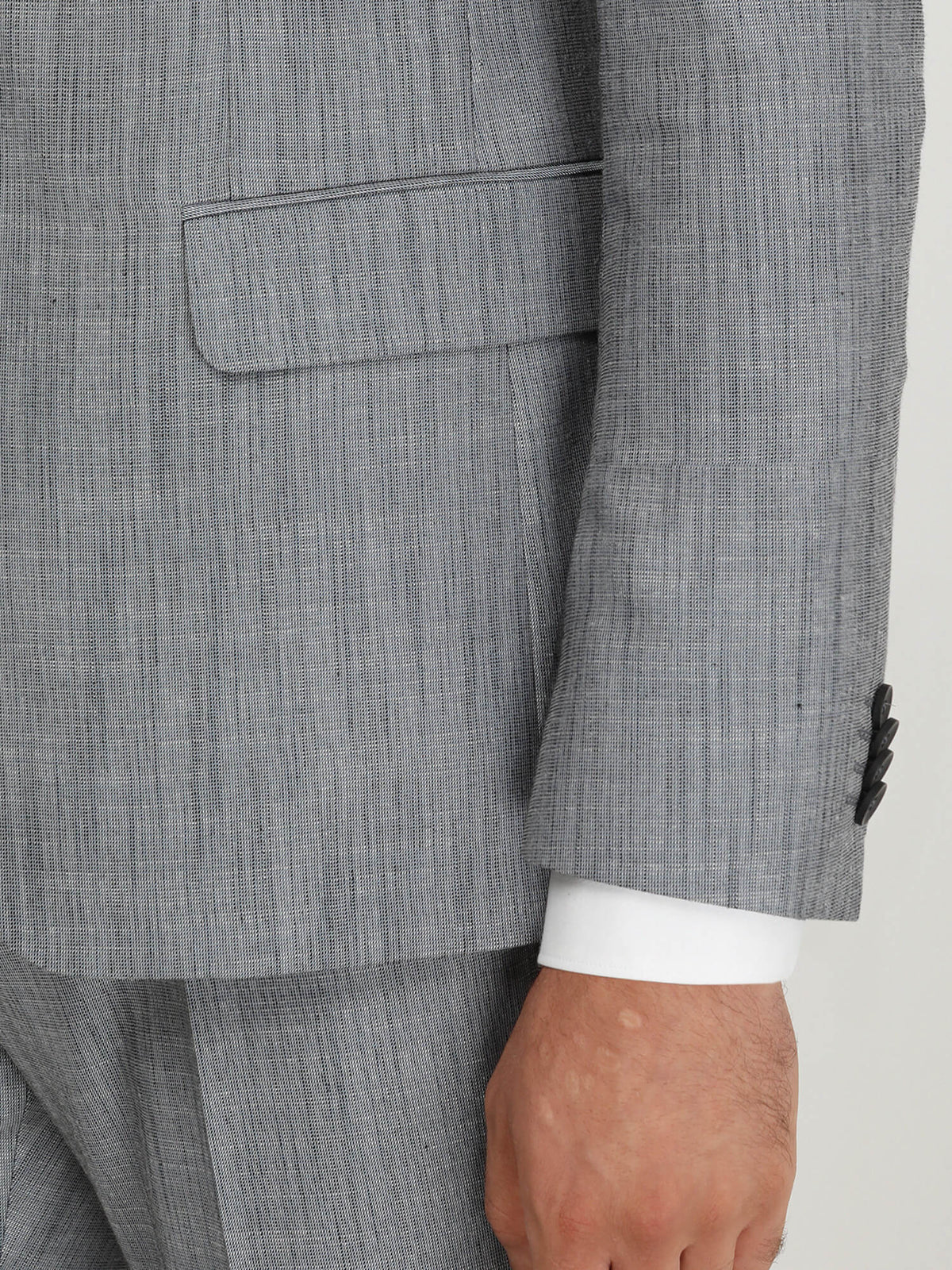 Mavi Desenli Modern Fit Takım Elbise