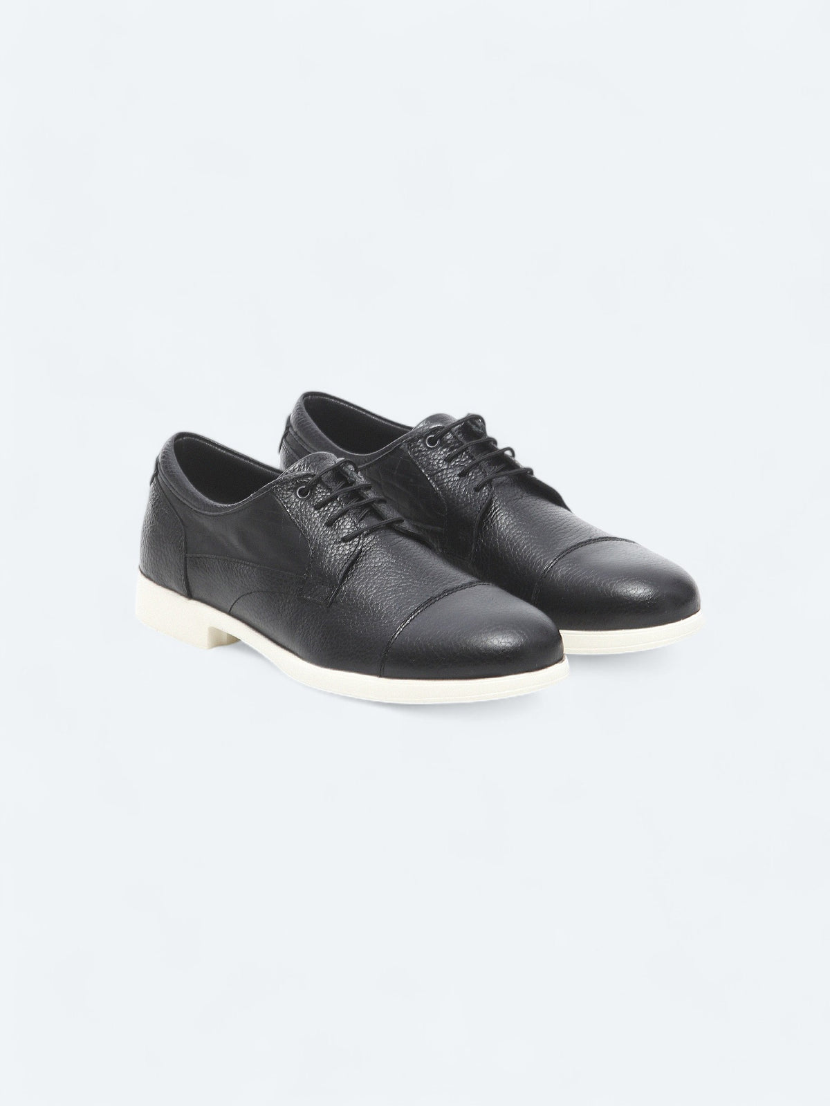 Siyah Deri Smart Casual Ayakkabı
