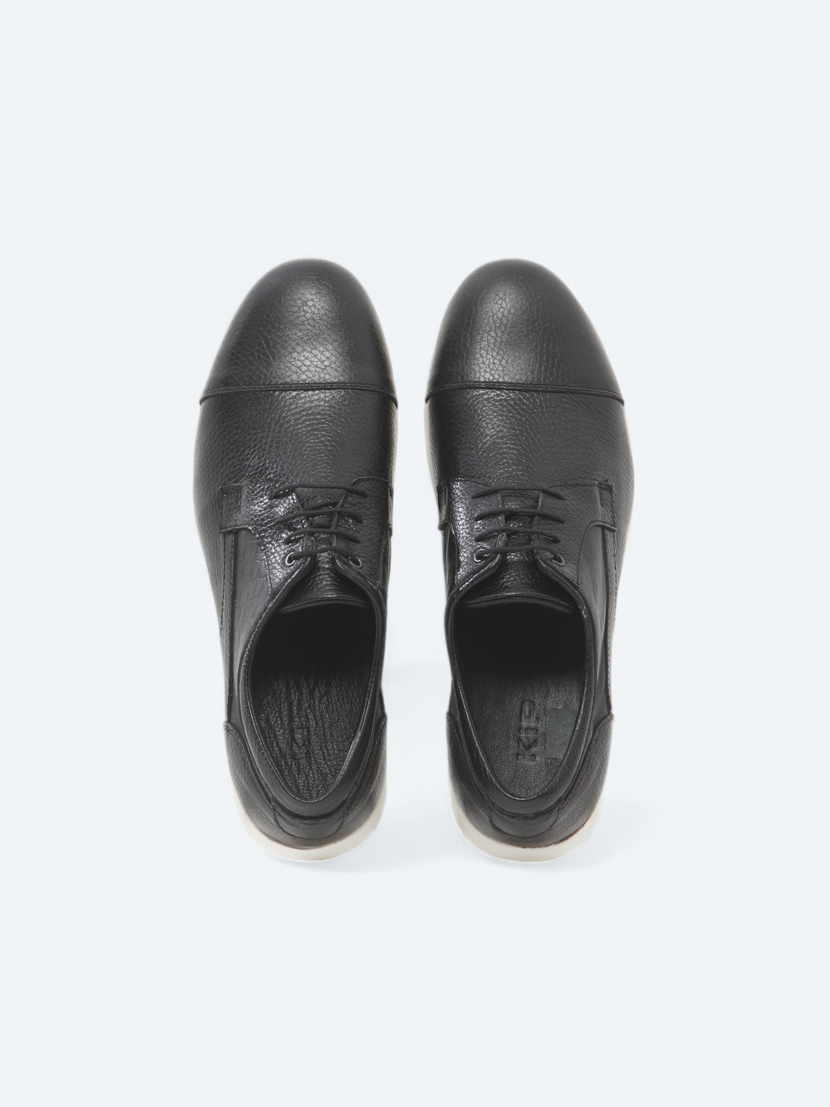 Siyah Deri Smart Casual Ayakkabı