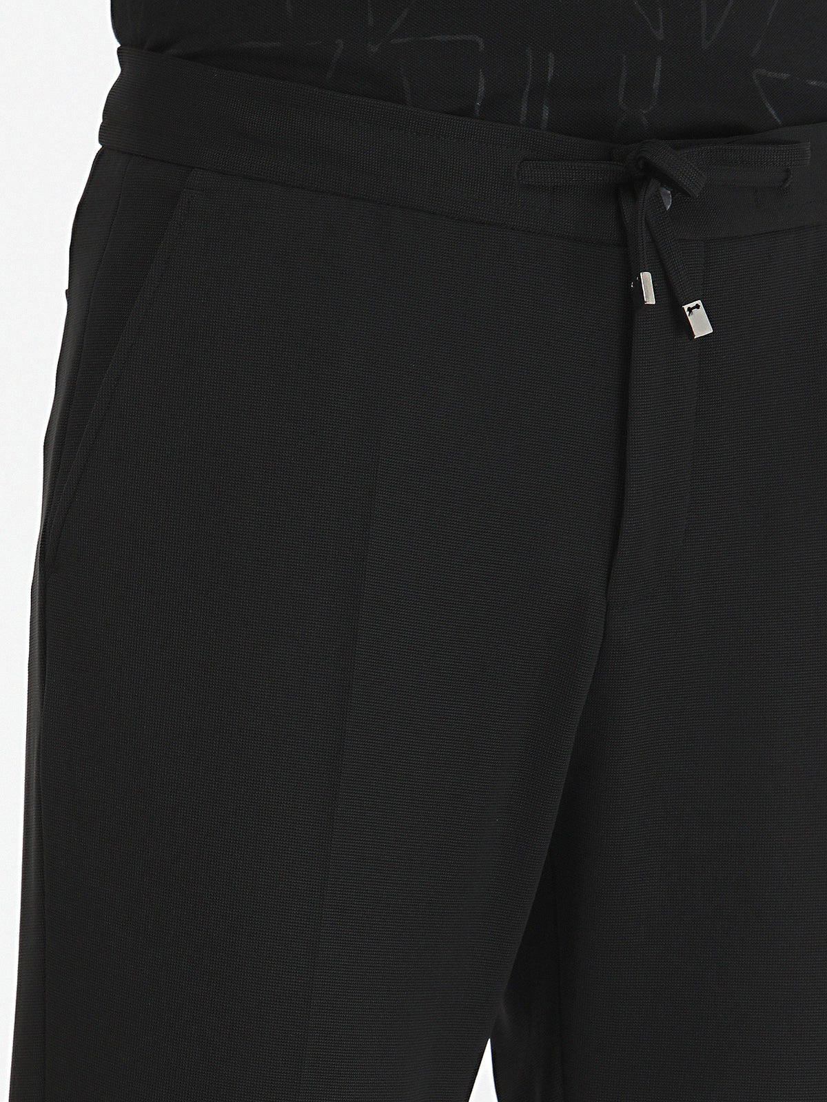 Siyah Düz Modern Fit Örme Takım Elbise