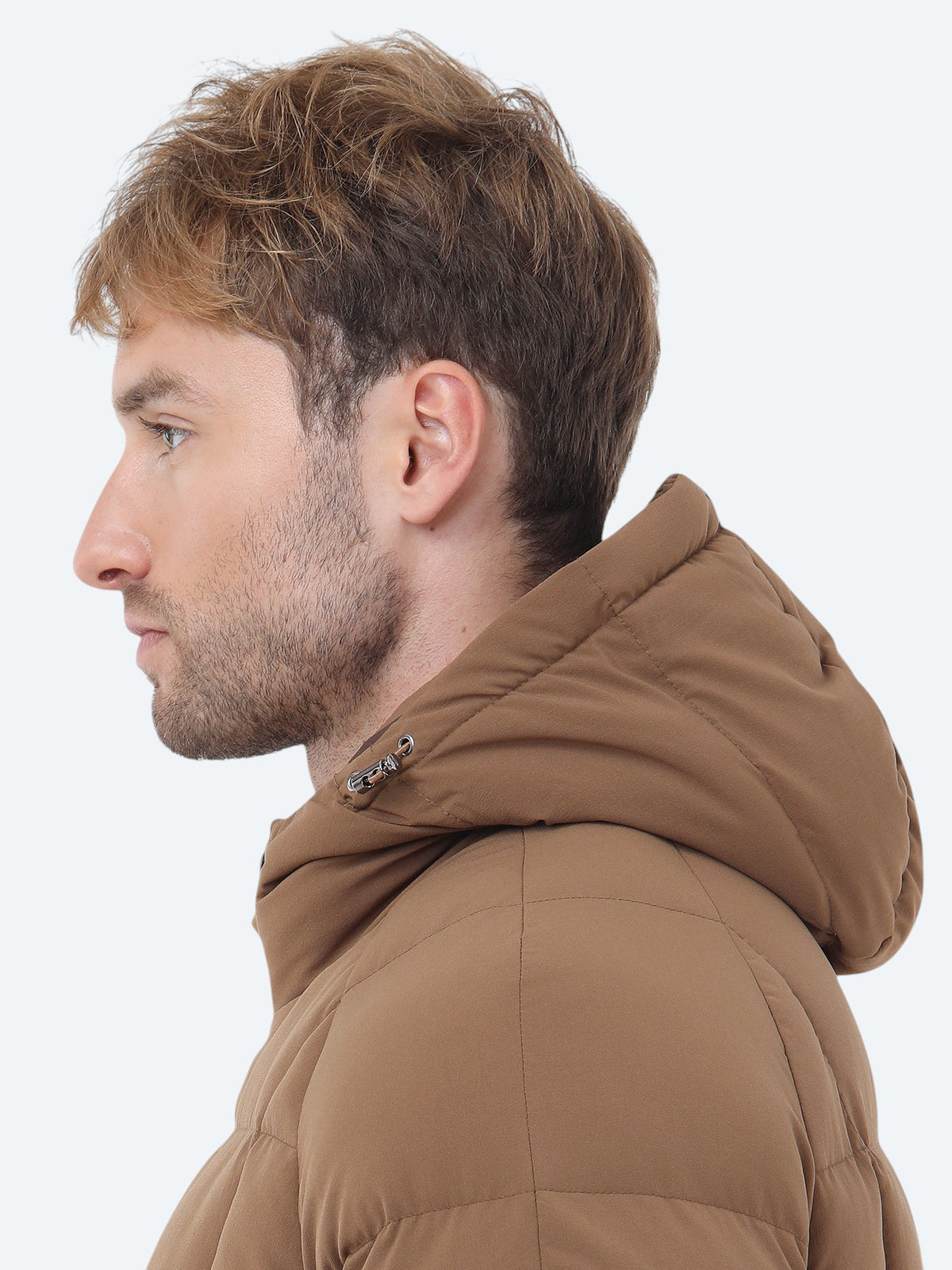Tarçın Regular Fit Kapüşonlu Casual Dokuma Mont