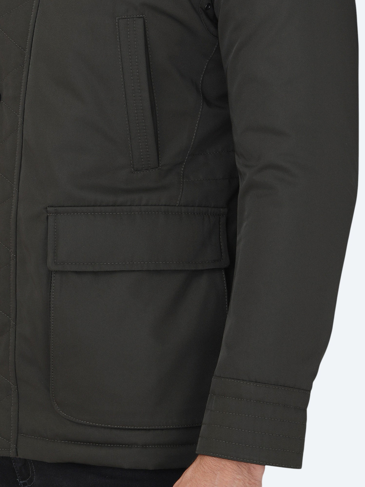 Haki Regular Fit Casual Dokuma Kaban