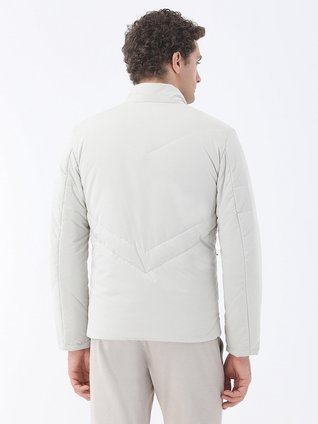 Taş Regular Fit Dik Yaka Casual Dokuma Mont