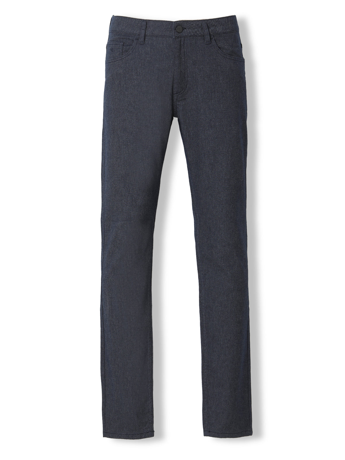 Lacivert Dokuma Slim Fit Casual Pamuk Karışımlı Pantolon