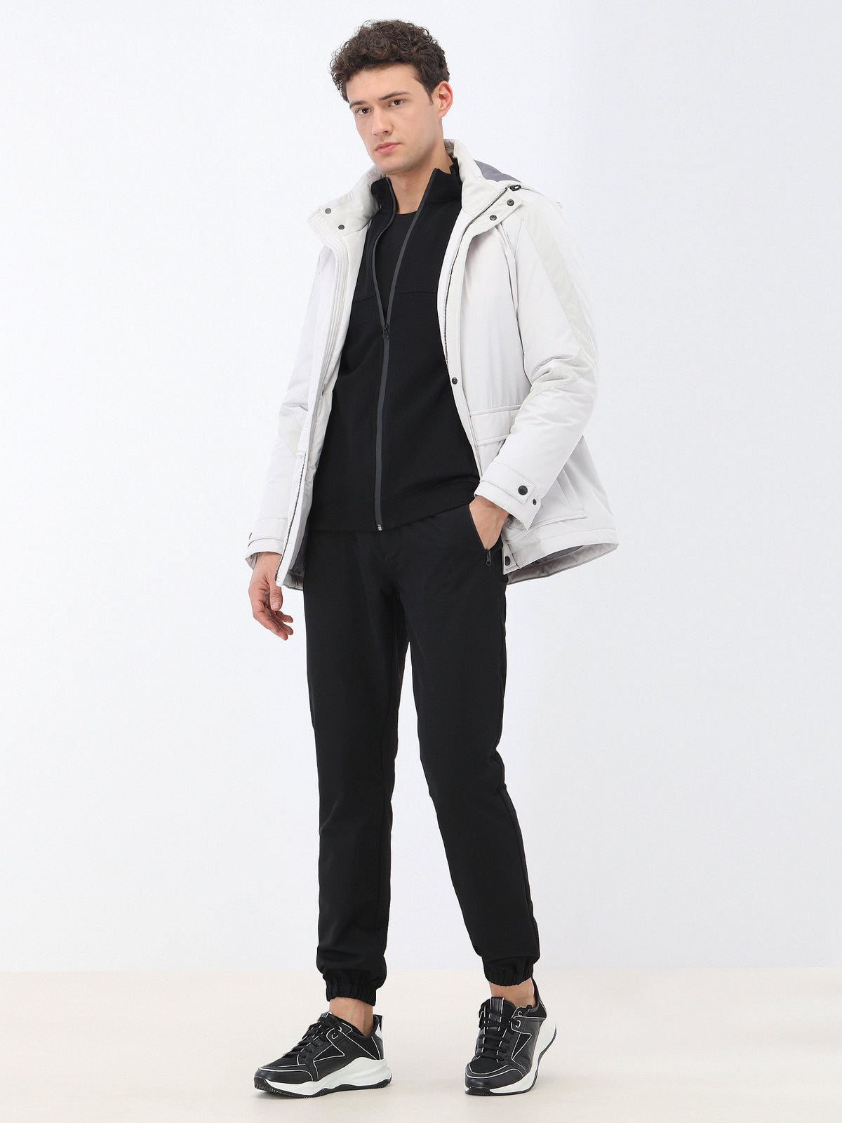 Siyah Örme Jogging Fit Casual Pantolon