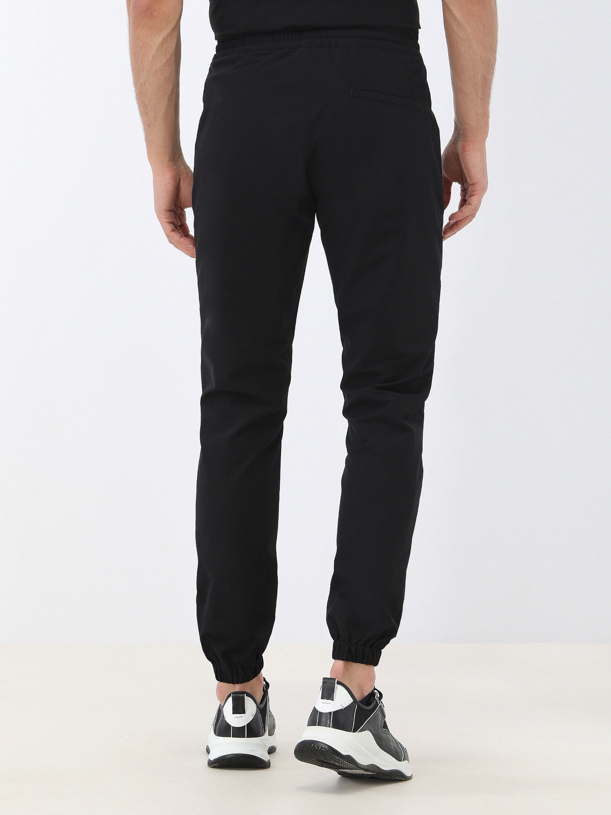 Siyah Örme Jogging Fit Casual Pantolon