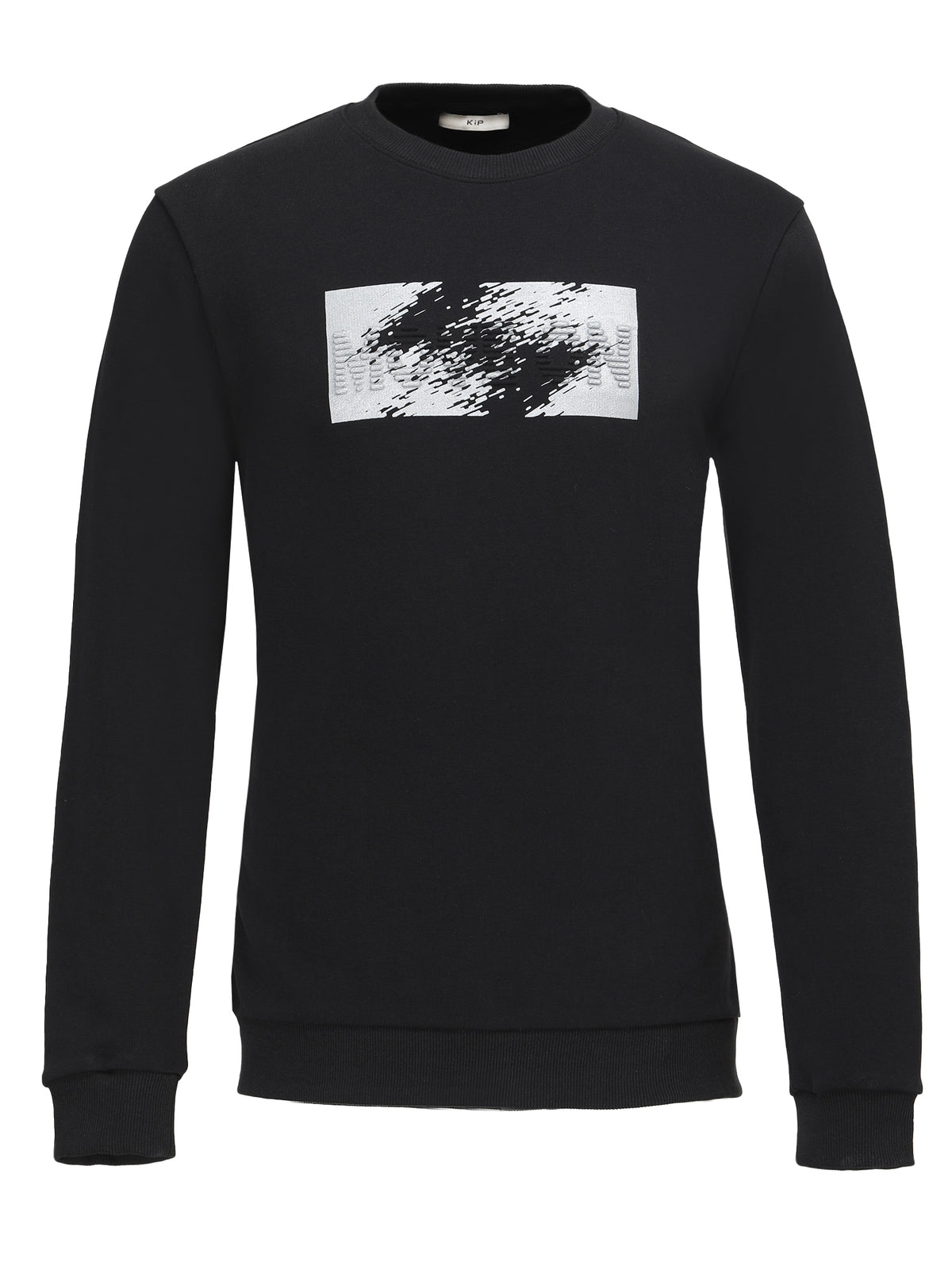 Siyah Bisiklet Yaka Sweatshirt