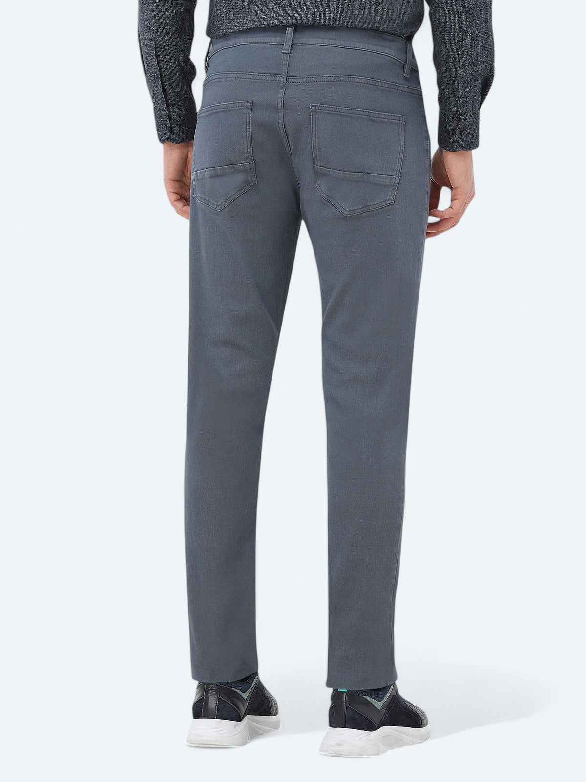 İndigo Slim Fit Denim Pamuk Karışımlı Pantolon