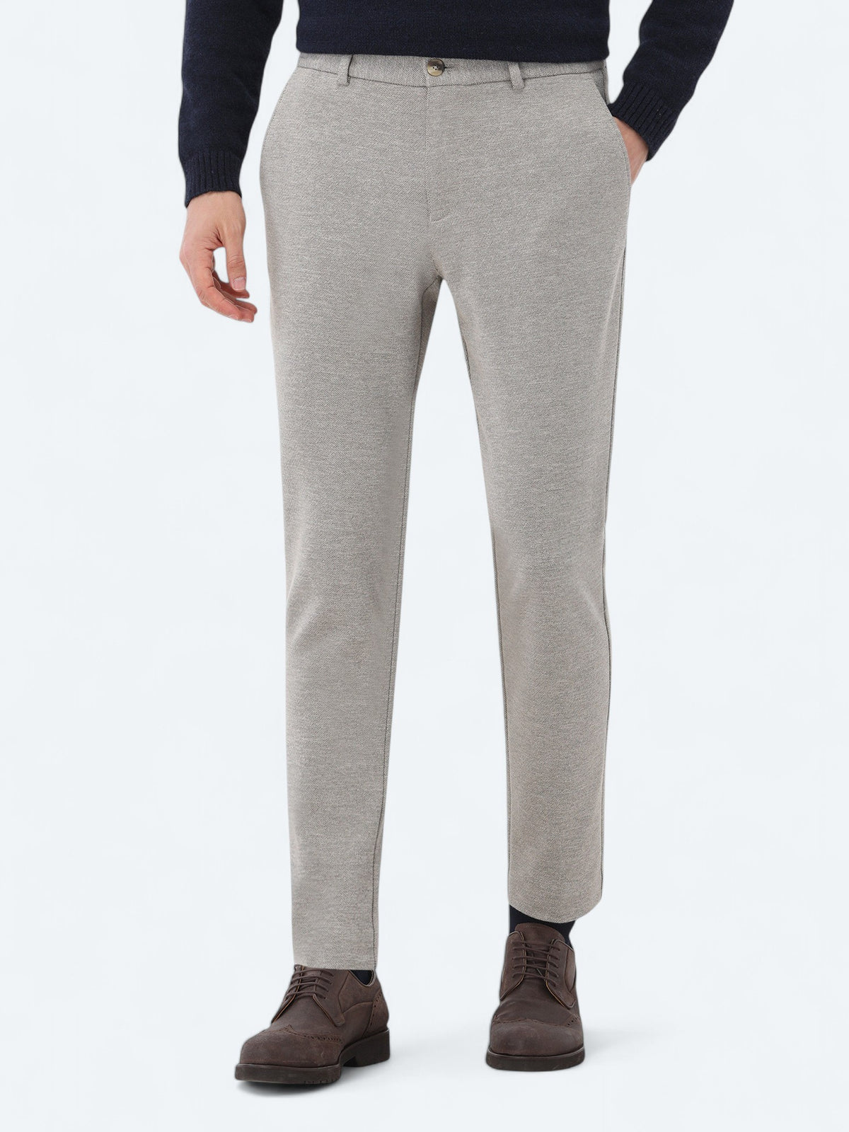 Vizon Örme Jogging Fit Casual Pamuk Karışımlı Pantolon