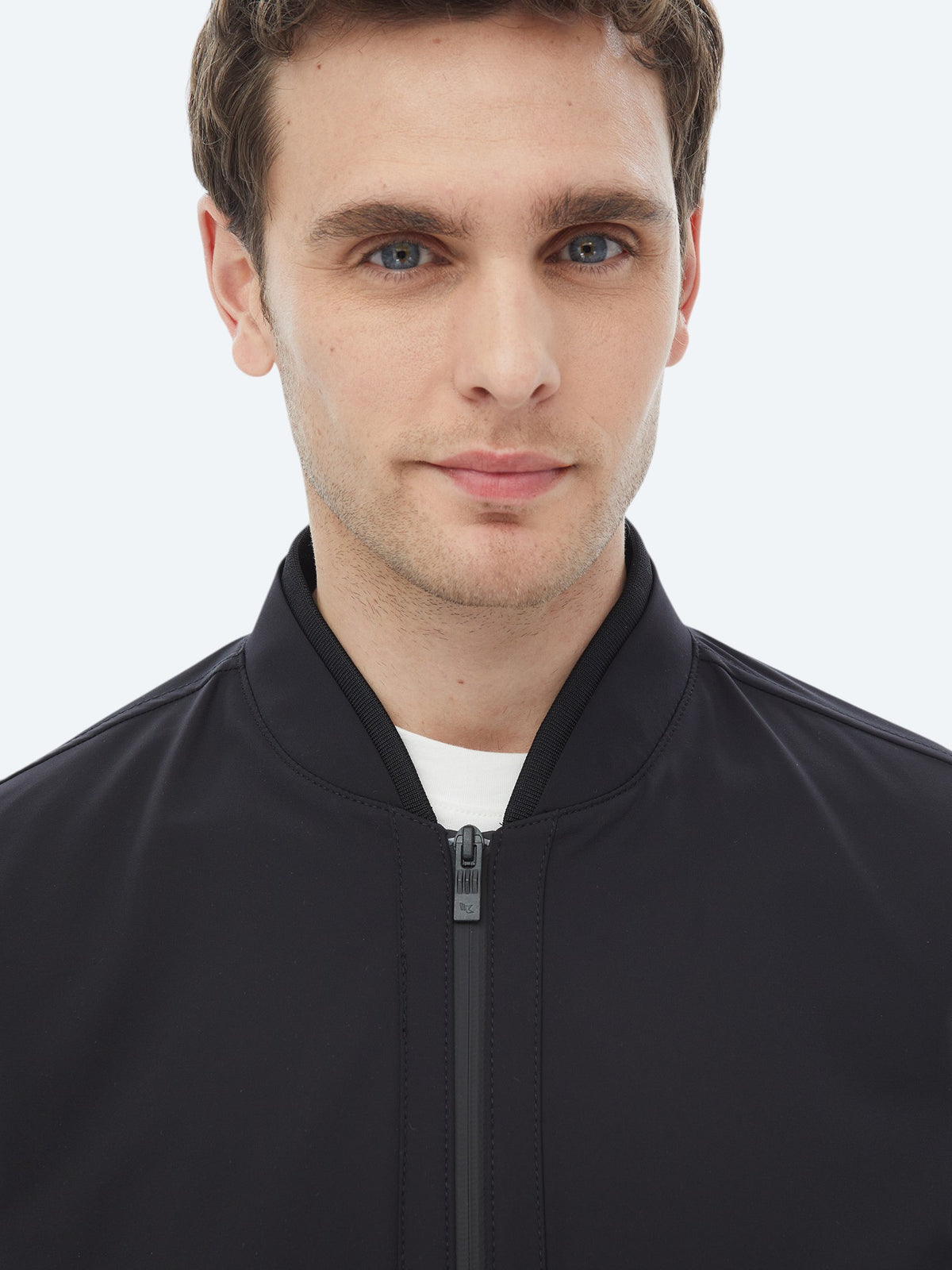 Siyah Regular Fit Casual Dokuma Mont