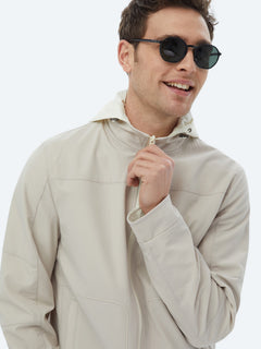 Taş Regular Fit Dik Yaka Casual Dokuma Çift Taraflı Mont