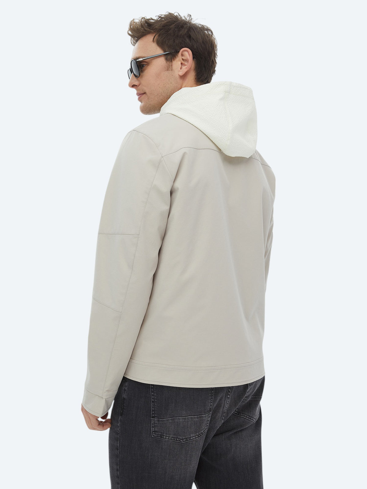 Taş Regular Fit Dik Yaka Casual Dokuma Çift Taraflı Mont