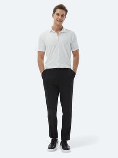 Siyah Dokuma Jogging Fit Casual Pantolon
