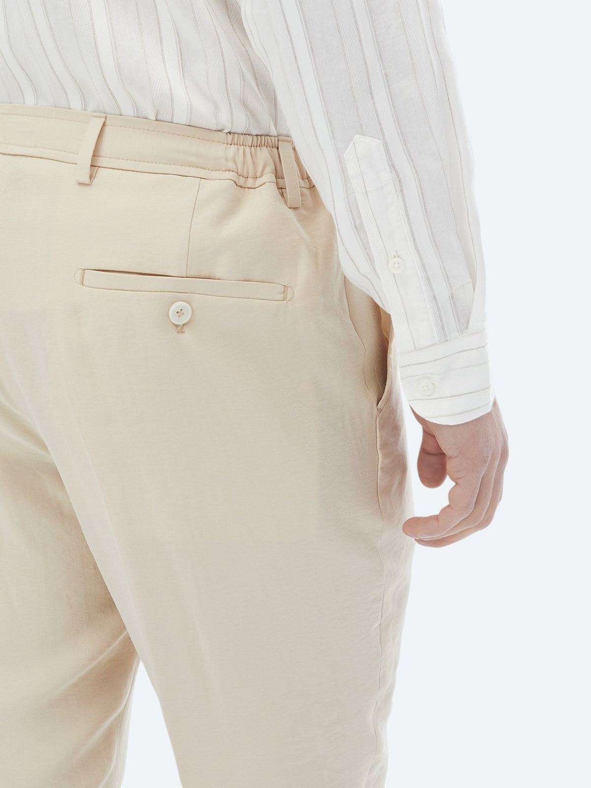 Bej Düz Modern Fit Takım Elbise