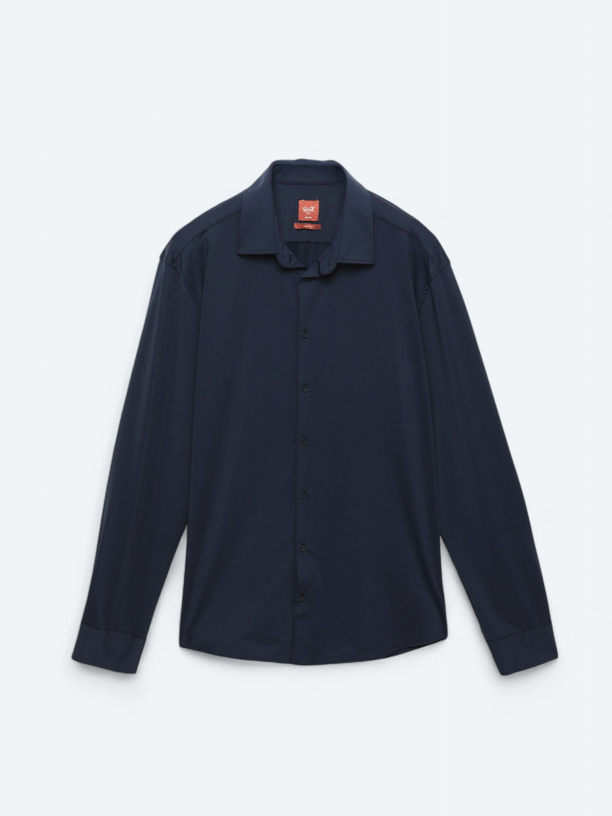 Lacivert Düz Regular Fit Uzun Casual Gömlek