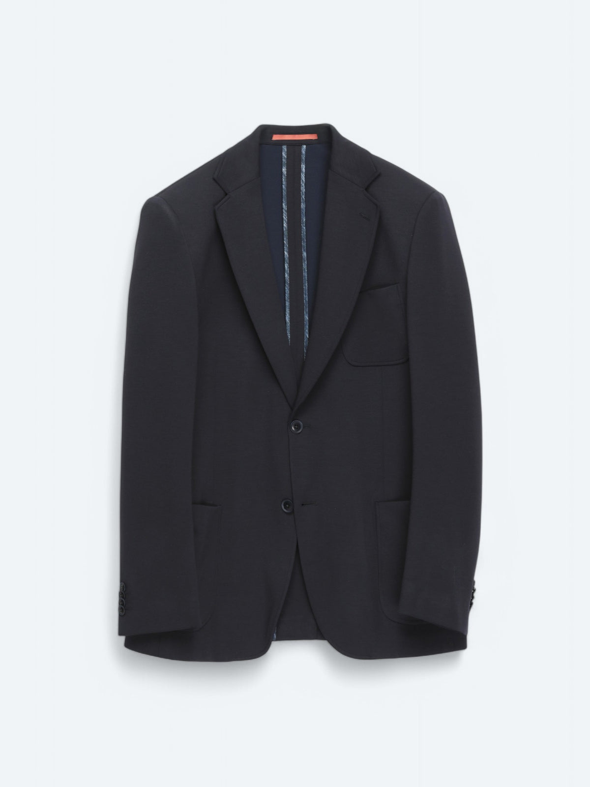 Lacivert Düz Modern Fit Örme Takım Elbise