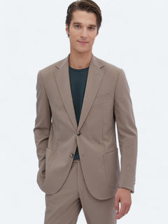 Vizon Düz Modern Fit Kırışmayan Takım Elbise
